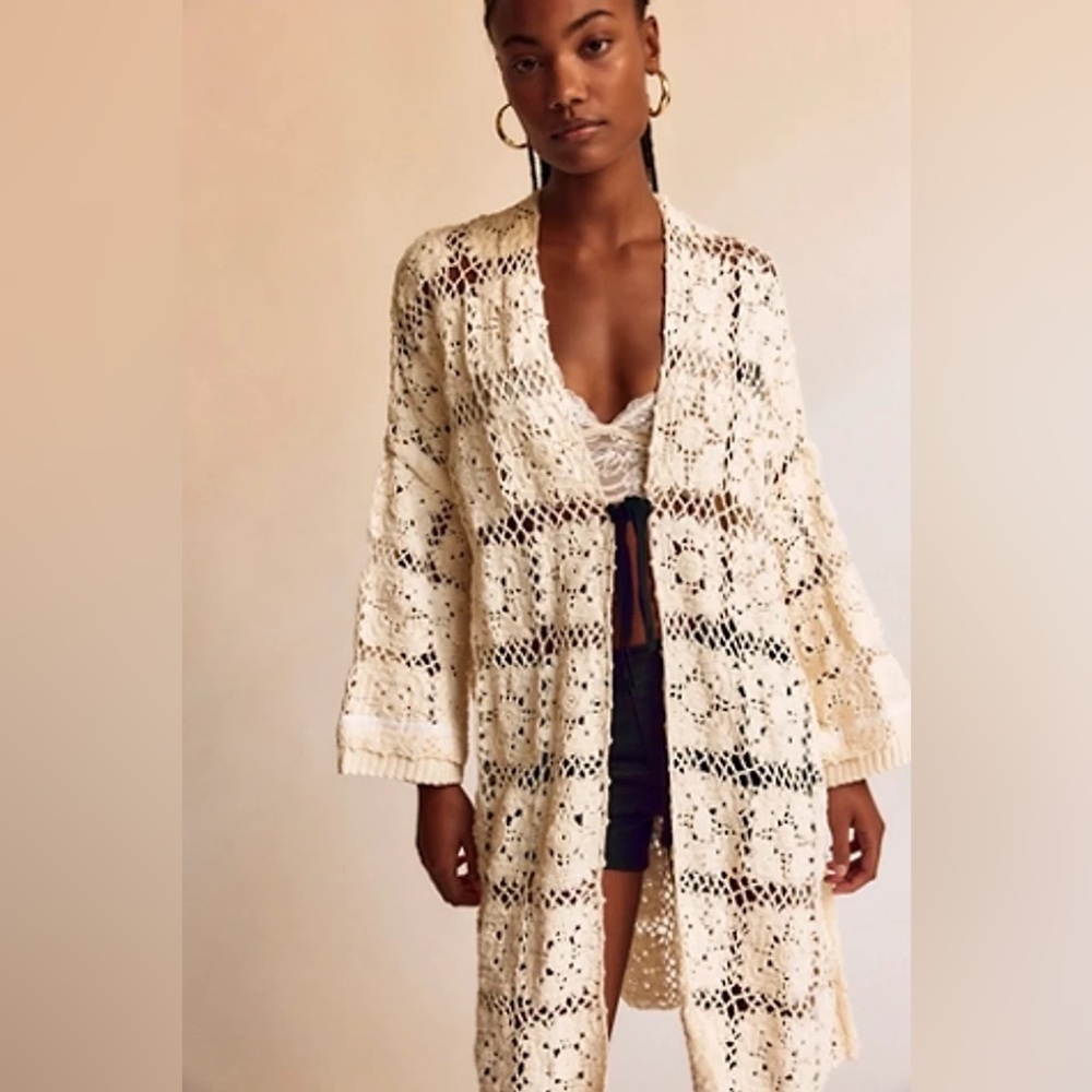 Free people Bali June Crochet Cardigan